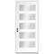 Codel Doors 32" x 96" Primed White Contemporary Flush-Glazed Exterior Fiberglass Door 2880RHISPSF20F5LC69161DB - alternate 1
